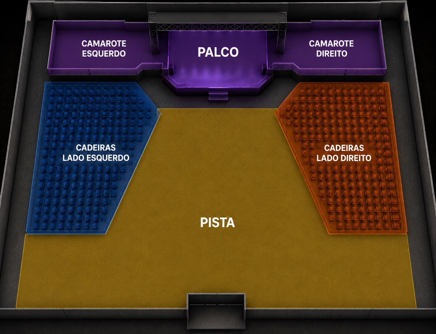 Mapa do evento Festa dos Arcanjos - 2026